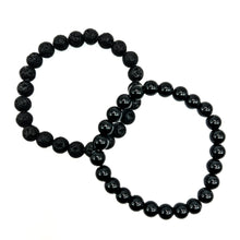 Load image into Gallery viewer, Black Lava and Onyx Bracelet Set
