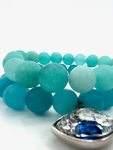 Load image into Gallery viewer, Teal Blue Agate Bracelets
