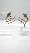 Load and play video in Gallery viewer, &quot;twin Snakes&quot; Earrings
