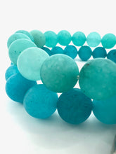 Load image into Gallery viewer, Teal Blue Agate Bracelets
