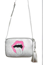 Load image into Gallery viewer, Rollin With My Homies Crossbody Bag Metallic Silver
