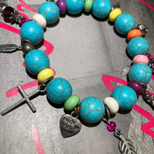Load image into Gallery viewer, FESTIVAL BOHO &quot;Turquoise Charm&quot; Bracelet
